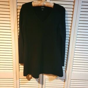 Black eileen fisher v-neck 100% cashmere tunic